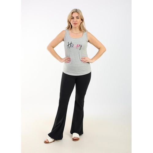 Zecotex Sleeveless Grey Pajama Set / Comfortable Viscose Sleepwear / Lightweight Fabric For Ultimate Comfort / Elegant Women's Loungewear"