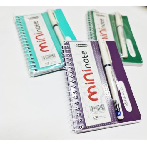 Bravo 100 Sheets Notebook Set - Bravo -3 Pieces -mini