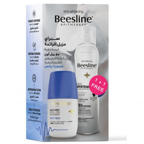 Beesline Offer Roll-on Deadorant-Sport Pulse + Spray Deadorant Invisible Touch 150ml Free