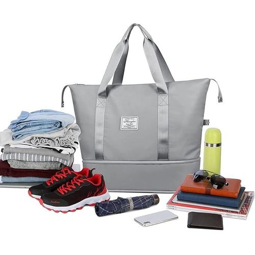 Best Selling Expandable Travel, Shopping, Gym Bag Gray