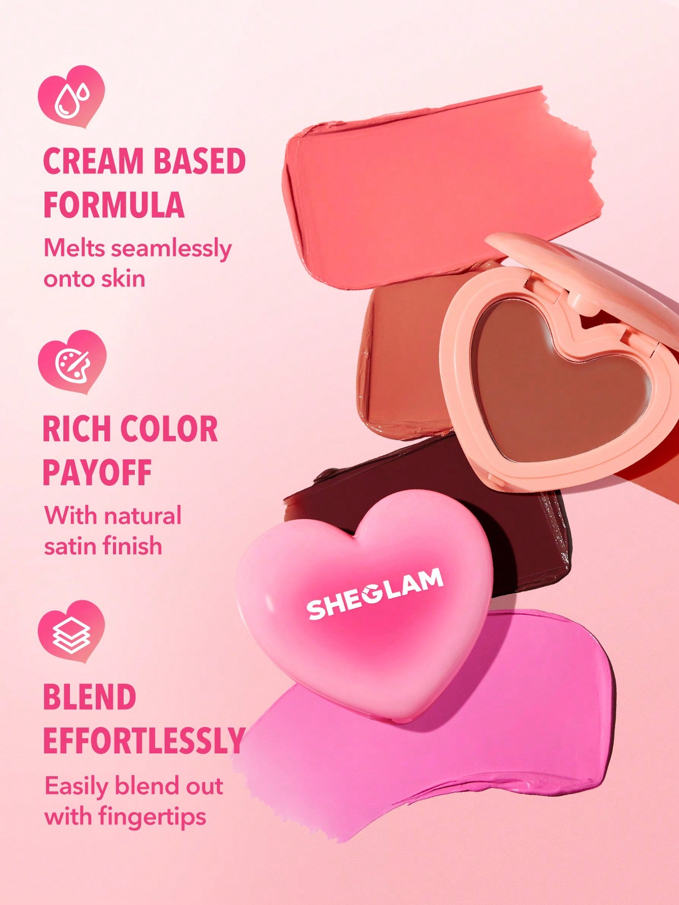 Sheglam Playing Cupid Cream Blush Affection 3.6g
