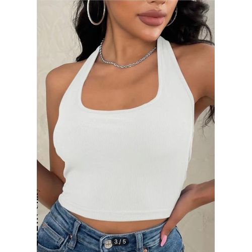 Martina Store Women's T-shirt Made Of Ribbed Cotton - Orange