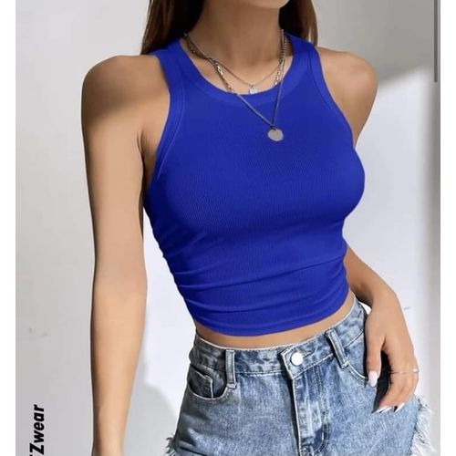 Martina Store Women's T-shirt Made Of Ribbed Cotton - Bagie