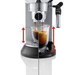 Delonghi Dedica Espresso Coffee Machine - Silver -1300 Watt- EC685.M