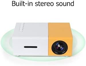 400 Lumens Full HD Native 1080P Led Projector,Short Throw, Remote, 20-60 Inches Projection Size for Home Theater, Classroom and Small Office Use