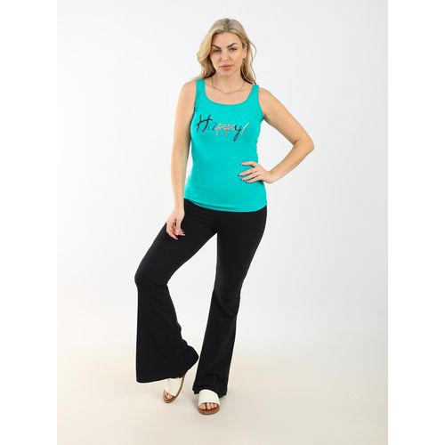 Zecotex Sleeveless Pistachio Pajama Set / Comfortable Viscose Sleepwear / Lightweight Fabric For Ultimate Comfort / Elegant Women's Loungewear"