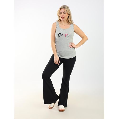 Zecotex Sleeveless Grey Pajama Set / Comfortable Viscose Sleepwear / Lightweight Fabric For Ultimate Comfort / Elegant Women's Loungewear"