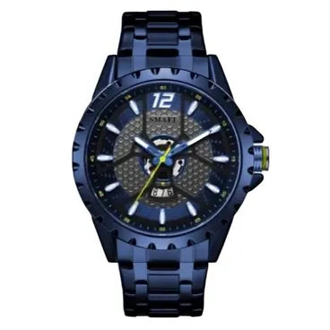 Smael Casual Watch With Stainless Steel Strap For Men Analog 45 mm Blue - S9162DP