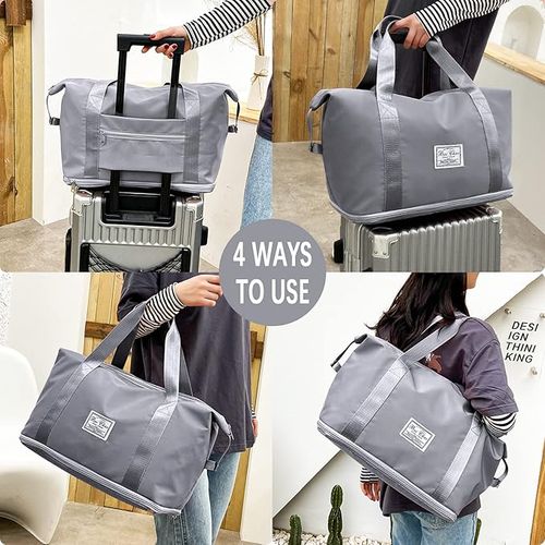 Best Selling Expandable Travel, Shopping, Gym Bag Gray