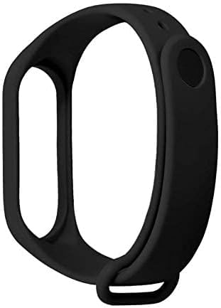 Generic Bracelet silicone for xiaomi 3 & xiaomi 4 watch band black color, Unisex