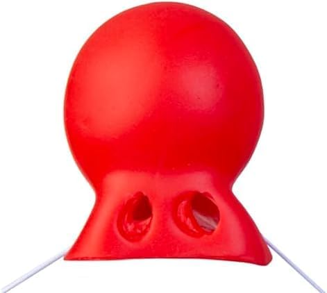 3 Pieces Circus Clown Nose,1 Foam and 2 Rubber Clown Nose Set for Costume Party Cosplay Halloween Christmas Decor Red
