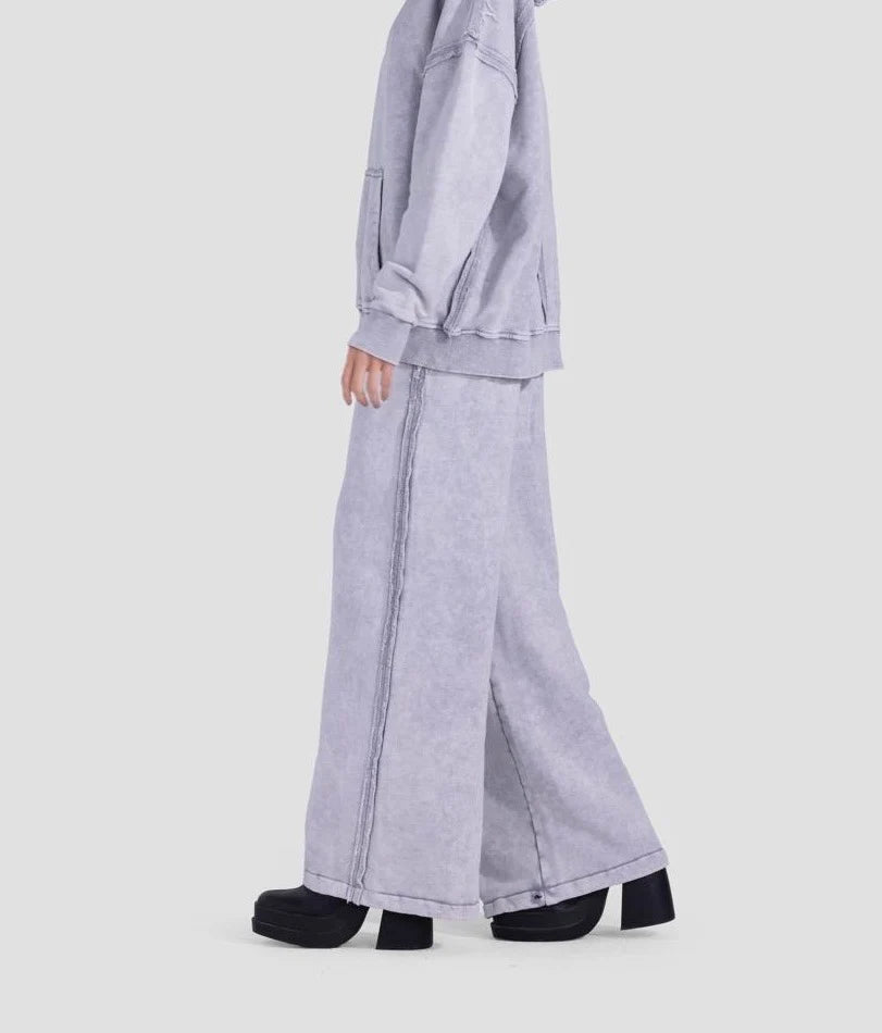 Washed light grey pants