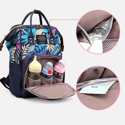 Mami Baby Diaper Bag In A Plain Navy Blue Color