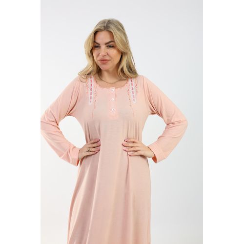 Zecotex "Summer Maxi Abaya / Simon Embroidered Long Dress / Elegant Long Sleeves / Viscose Maxi Dress / Lightweight Fabric For Maximum Comfort / Women's Loungewear"