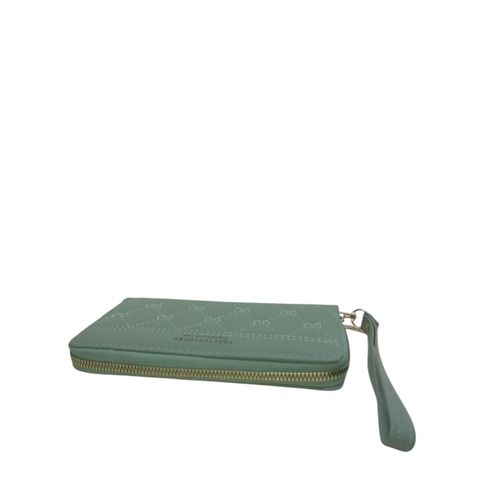 Elegant Women's Wallet For Organizing Money And Cards Turquoise Color