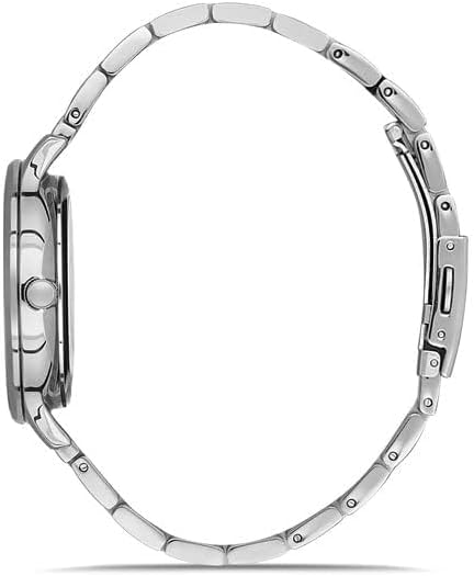Daniel Klein Analog Light Blue Dial Women's Watch-DK.1.13243-5 Silver strap