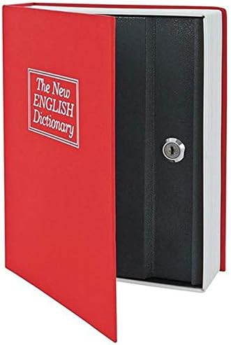 A Small Metal Safe in The Form of a Real Book to Save Money, Jewelry and Valuables
