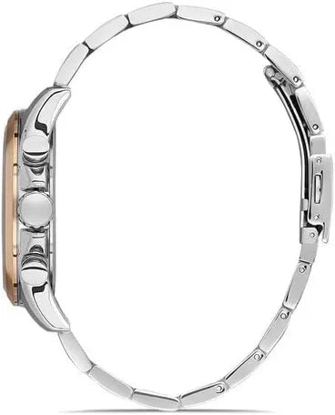 Daniel klien Dress Watch With Stainless Steel Strap For Men Chronograph 45 mm Silver - DK.1.13292-4