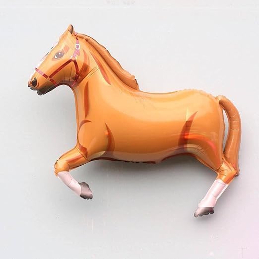 4 Pcs 30 Inch Horse Balloons Aluminum Foil Horse Balloons Perfect for Horse Theme Party Decorations, Such as Birthday Party, Baby Shower, Cowboy Party.