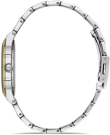 Daniel klien Classic Watch With Stainless Steel Strap For Women Analog 34 mm Silver Gold - DK.1.13215-3