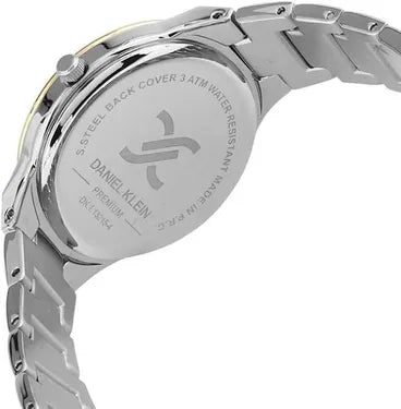 Daniel klien Classic Watch With Stainless Steel Strap For Women Analog 34 mm Silver Gold - DK.1.13215-3
