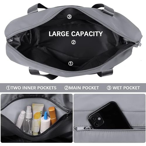 Best Selling Expandable Travel, Shopping, Gym Bag Gray