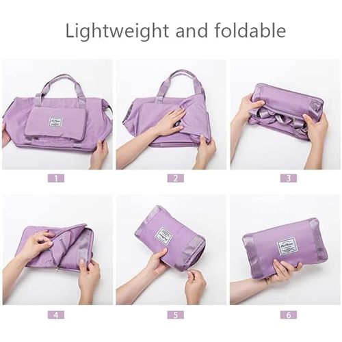 Best Selling Expandable Travel, Shopping, Gym Bag Light Purple