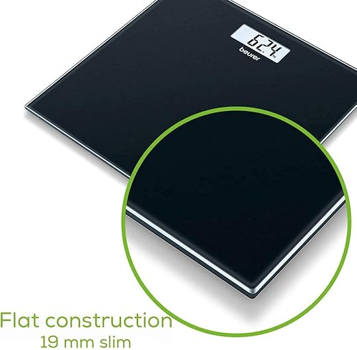 Beurer GS10 Digital Glass Scale Maximum Weight 180 Kg - Black