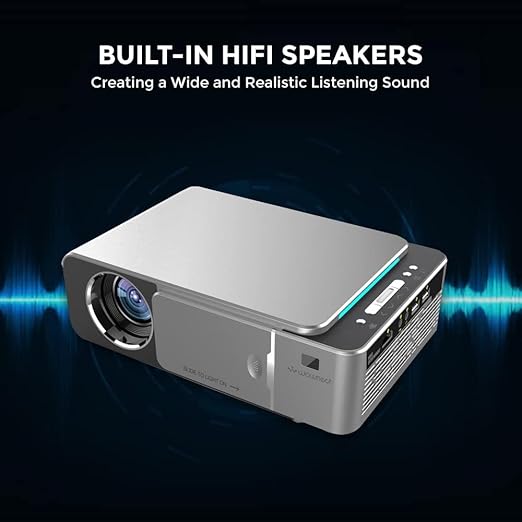 T6 Home Theater LED Projector, WiFi 3500 Lumen Brightness, 1080P HD Portable Wireless Projector for Outdoor Gaming, Home Cinema, Wireless Screen Mirroring, Up to 200" Screen Size