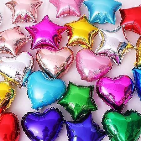 Pack of 10 18 Inch Mauve Star Foil Balloons - Unique Decoration Balloons for Birthday Party, Wedding, Special Event - Helium or Air Inflated
