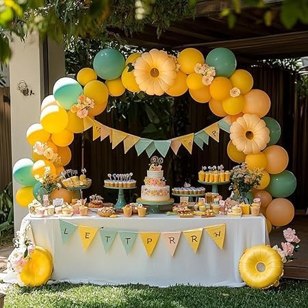 High Quality Blue Latex Balloons, 12 Inch Perfect for Birthday Party, Wedding, Special Event Decoration, Air or Helium Inflatable, Contains 100 Balloons (Yellow)