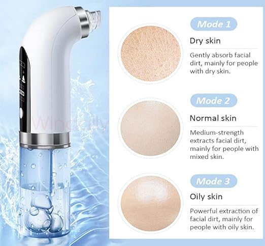 Blackhead Remover Skin Scrubber Facial Cleaner Skin Peeling Face Scrubber Peeling machine Face cleaner machine pore cleaner 2PCS (A)