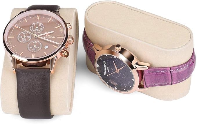 Watch Organizer, 6 Slot Watch Box PU Leather Watch Storage Case with Lock and Key, Birthday Fathers Day Mothers Gifts Presents for Men and Women