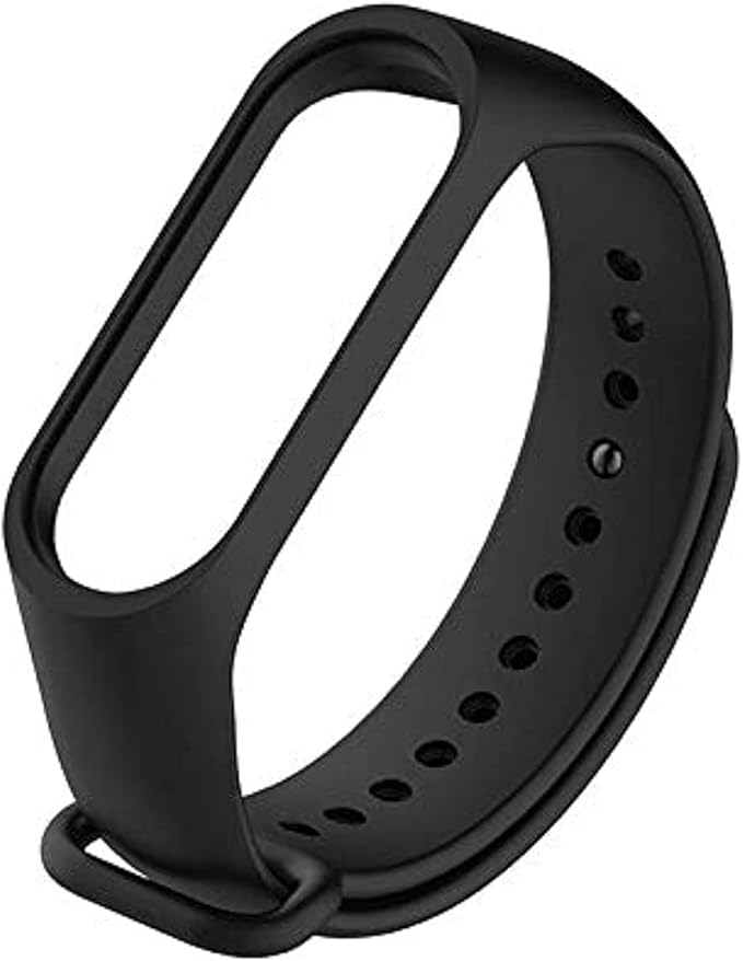 Generic Bracelet silicone for xiaomi 3 & xiaomi 4 watch band black color, Unisex