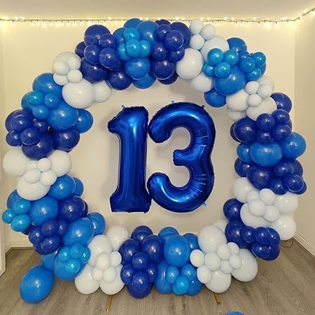 High Quality Blue Latex Balloons, 12 Inch Perfect for Birthday Party, Wedding, Special Event Decoration, Air or Helium Inflatable Balloons Contains 100 Balloons (Blue)