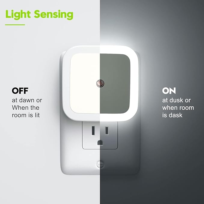 0.5 W LED Night Lamp Automatic Sensor Smart LED Night Light for Kids Elderly Bedroom Plug Type – Pack of 1 (White)
