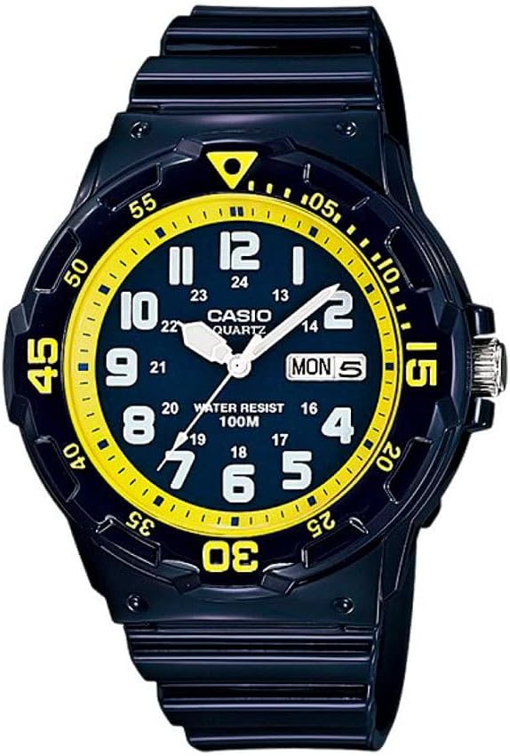 Casio Men's Blue Dial Resin Band Watch - MRW-200HC-2BV Analog Quartz