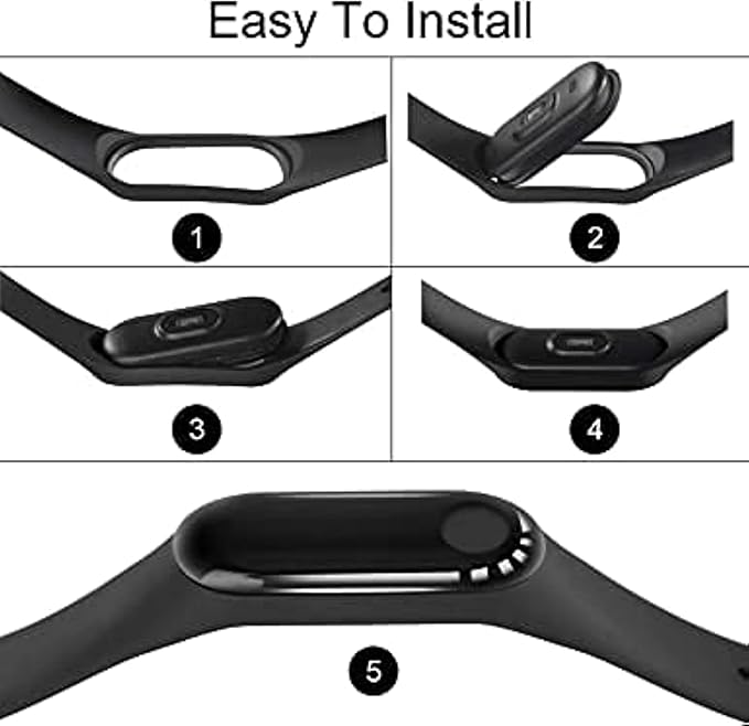 Adjustable Xiaomi Mi Band 3/ Mi Band 4 Watch Silicone Strap Belt Band Bracelet