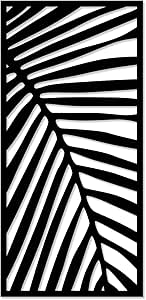 Home gallery decorative palm leaf wooden wall art 40x80 cm