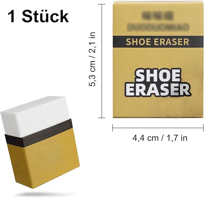 Magic Eraser Sponge for Cleaning Shoe Surfaces - Dirt Eraser for Leather and Suede Shoes