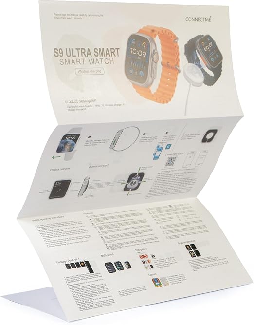 S9 Ultra Smart Smart Watch, 49 mm Screen Size, Orange