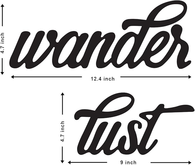 Art Street Travel Wall Sign, Wanderlust Wooden Sign/Wall Hanging for Decor, Home Decorative.