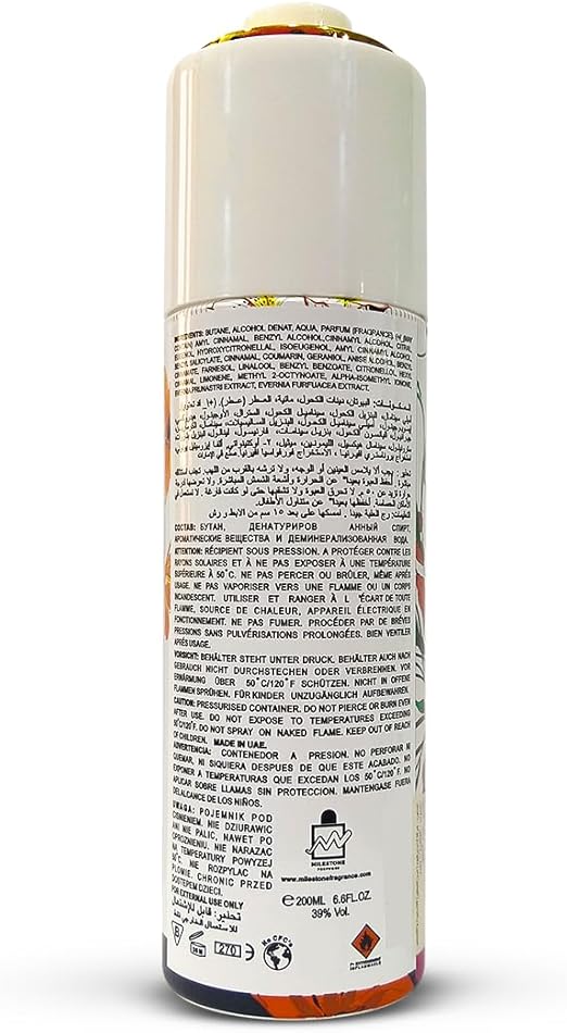 Milestone Florio Floral Body Spray For Men 200ml
