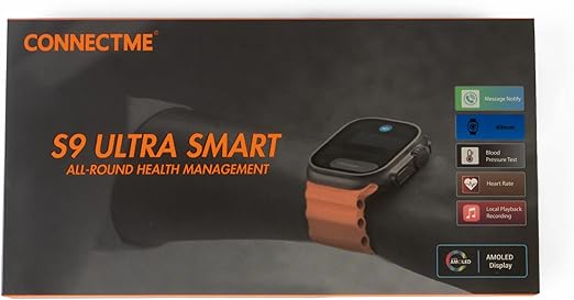 S9 Ultra Smart Smart Watch, 49 mm Screen Size, Orange