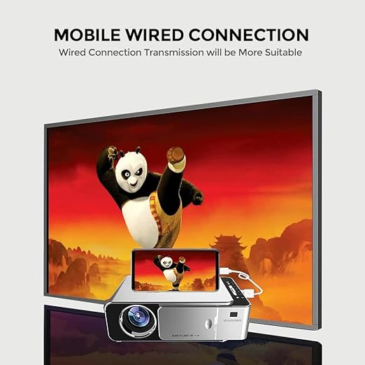 T6 Home Theater LED Projector, WiFi 3500 Lumen Brightness, 1080P HD Portable Wireless Projector for Outdoor Gaming, Home Cinema, Wireless Screen Mirroring, Up to 200" Screen Size