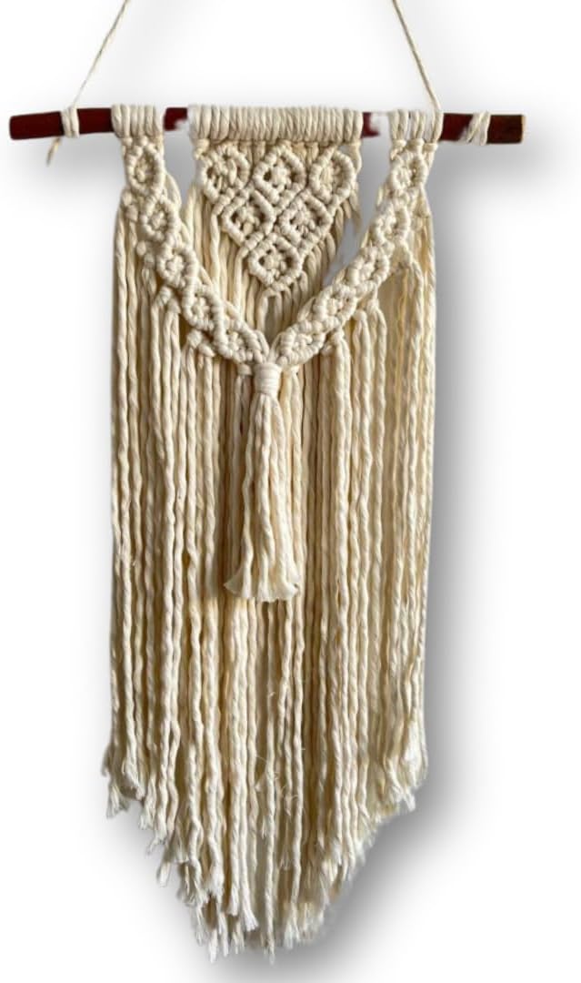 Gift for mother's day Macrame Woven Wall Hanging, Boho Chic Bohemian Room Geometric Art Decor, Beautiful Apartment Dorm Room Decoration Handmade gift for her
