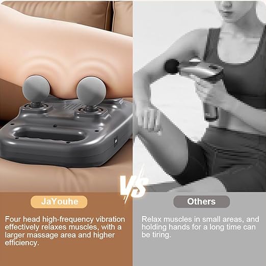 4-Head Massager Gun with Armband Holder, Stamina Fitness Exerciser Accessory, Black