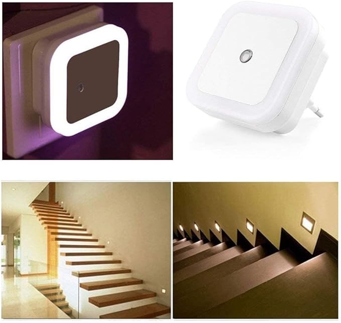 Vont Plug-in Night Light | Dimmable LED Lamp for Bedroom | 0.5W Smart Automatic On/Off Sensor (Antique, 2 Pack)