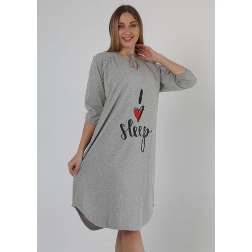 Zecotex 3053 Comfy Printed Short Dress 100% Viscose