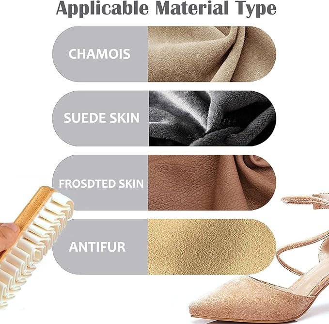 2 Pcs Suede Shoe Brush, Boot Shoe Cleaning Brush Suede Cleaner Brush Soft TPR Suede Eraser Folded Crepe Shoe Brushes for Cleaning Magic Silicone Suede Nubuck on Boots, Shoes, Jackets, Leather
